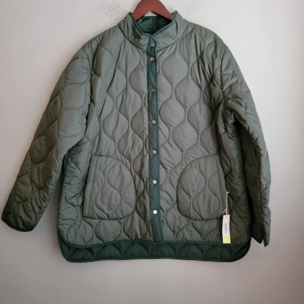 Summersalt The Reversible Eco Quilted Lightweight Jacket size 1X NWT